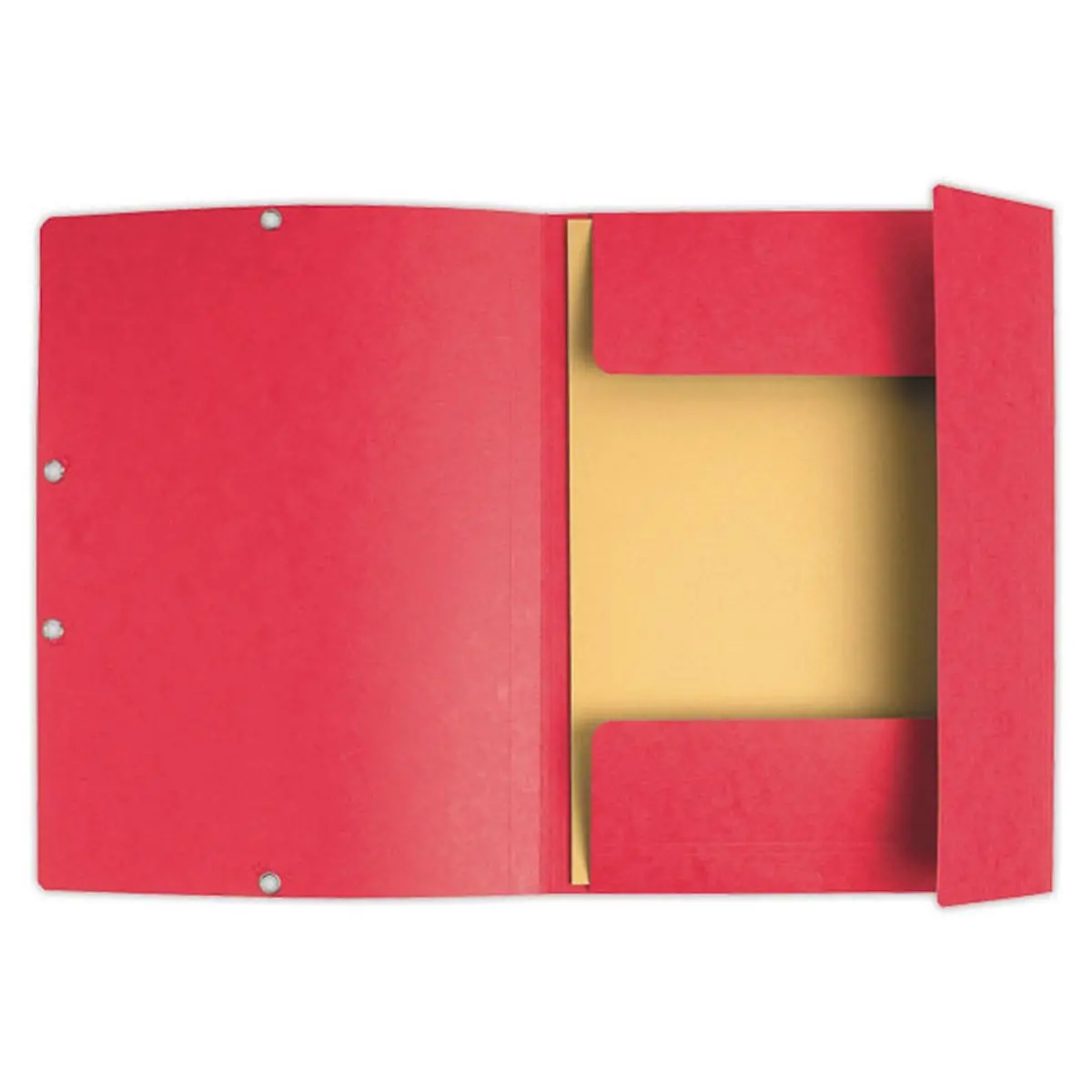 10 Chemises 3 rabats à élastiques 360 g - Dos de 1,5 cm - Rouge - EXACOMPTA