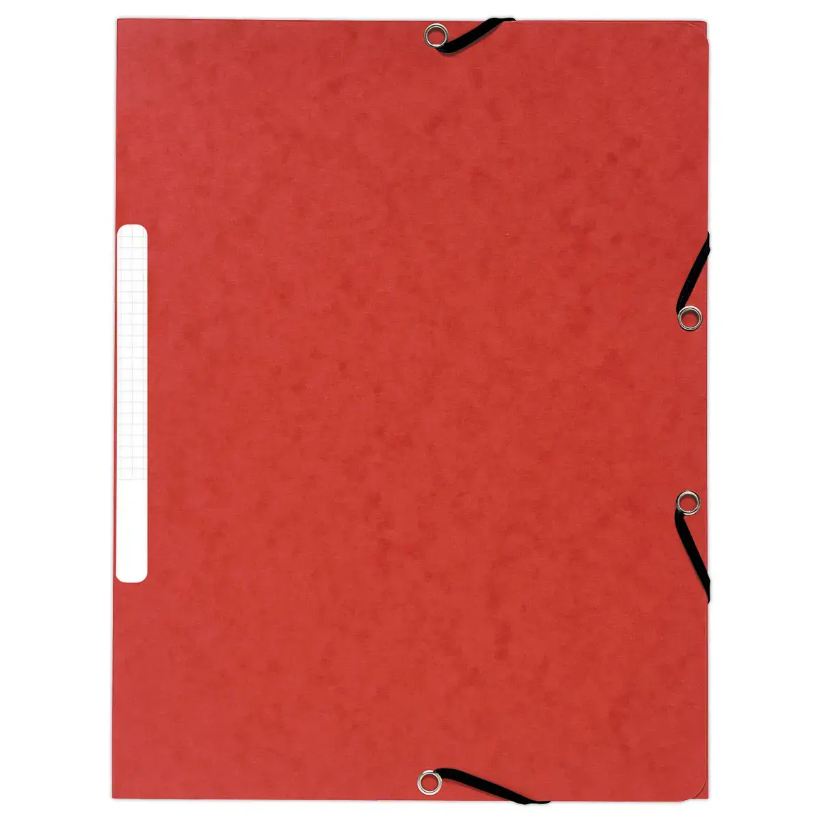 10 Chemises 3 rabats à élastiques 360 g - Dos de 1,5 cm - Rouge - EXACOMPTA