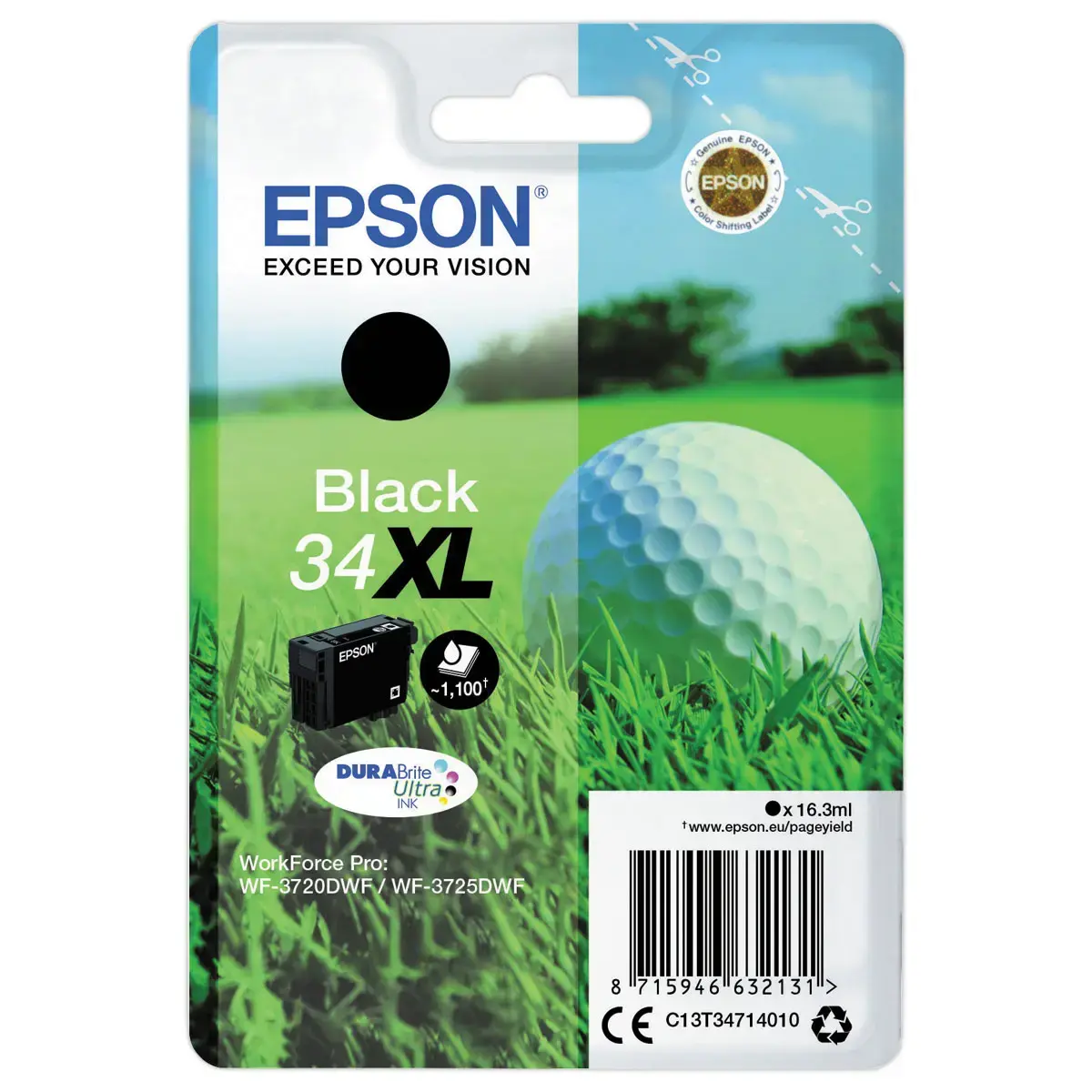 Cartouche Epson T347XL N°34 noire