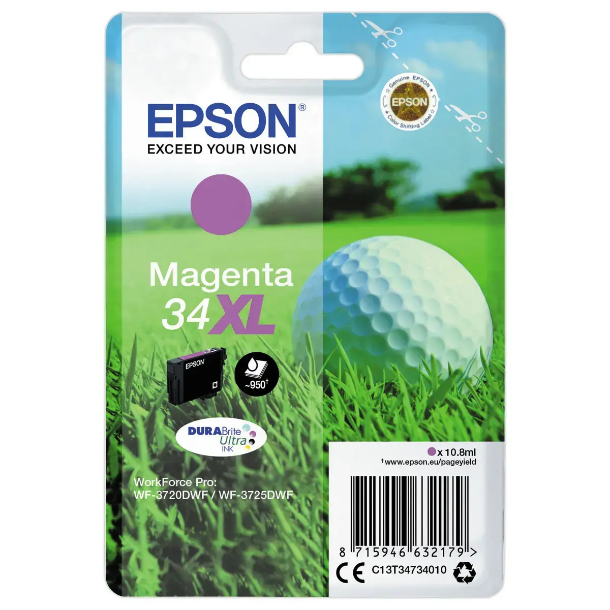 Cartouche Epson T347XL N°34 Magenta
