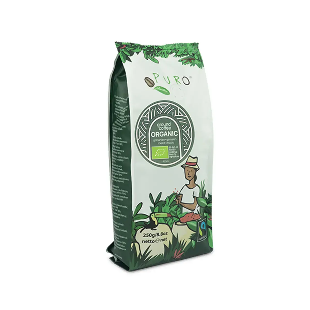 Caf&eacute; moulu Fairtrade Bio - 250 g - PURO 