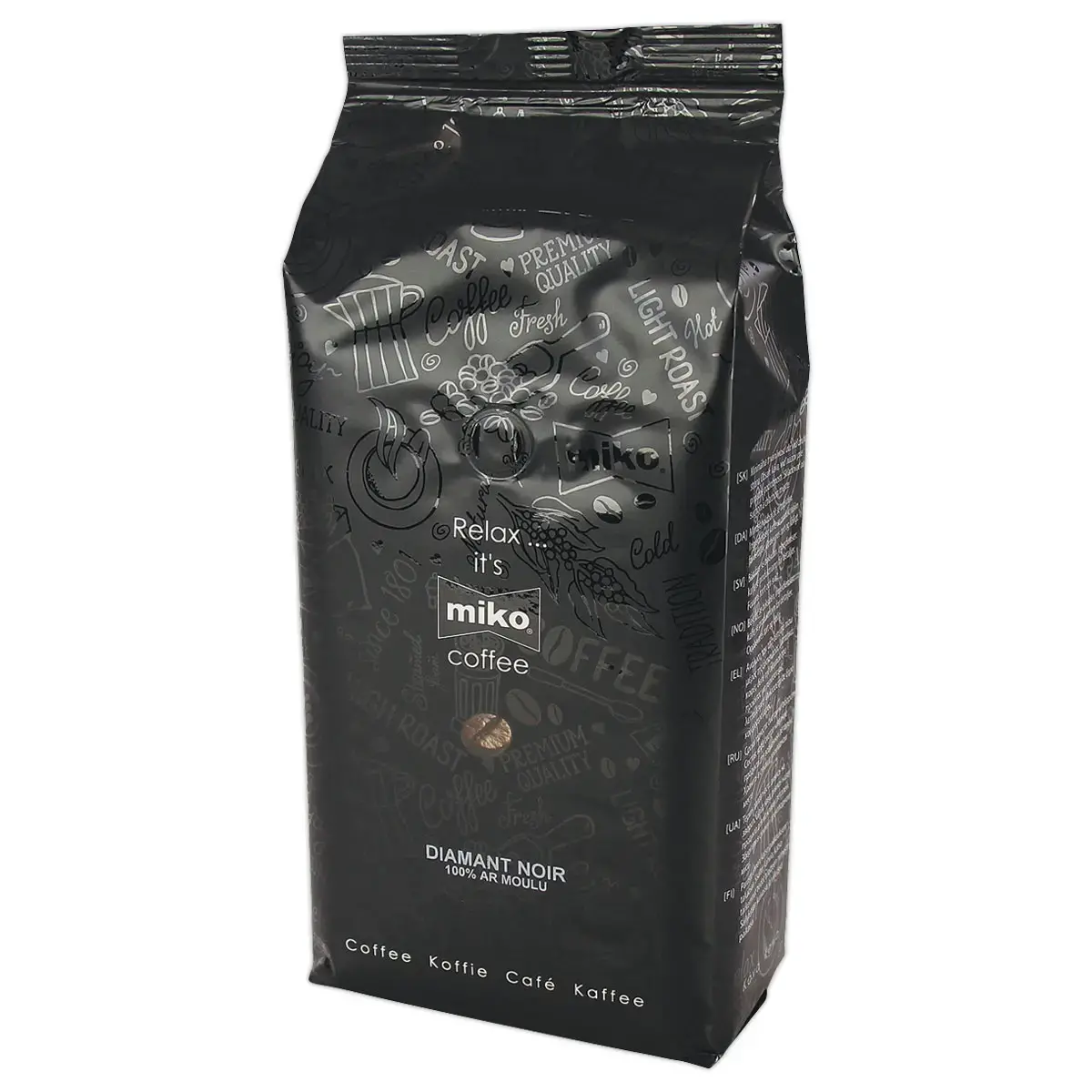Caf&eacute; moulu Diamant Noir - 1 kg - MIKO 