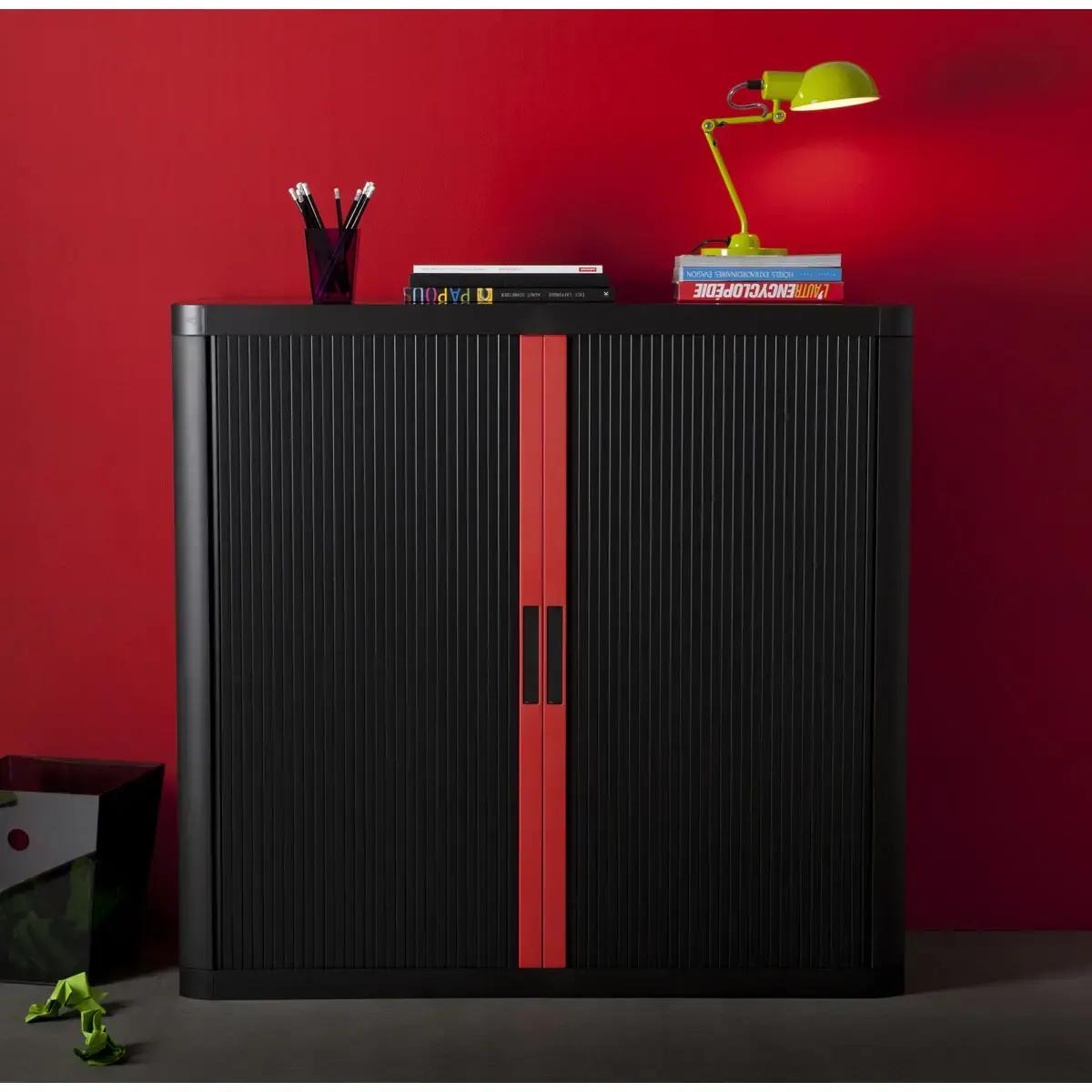 Armoire basse Easyoffice - Noir - PAPERFLOW