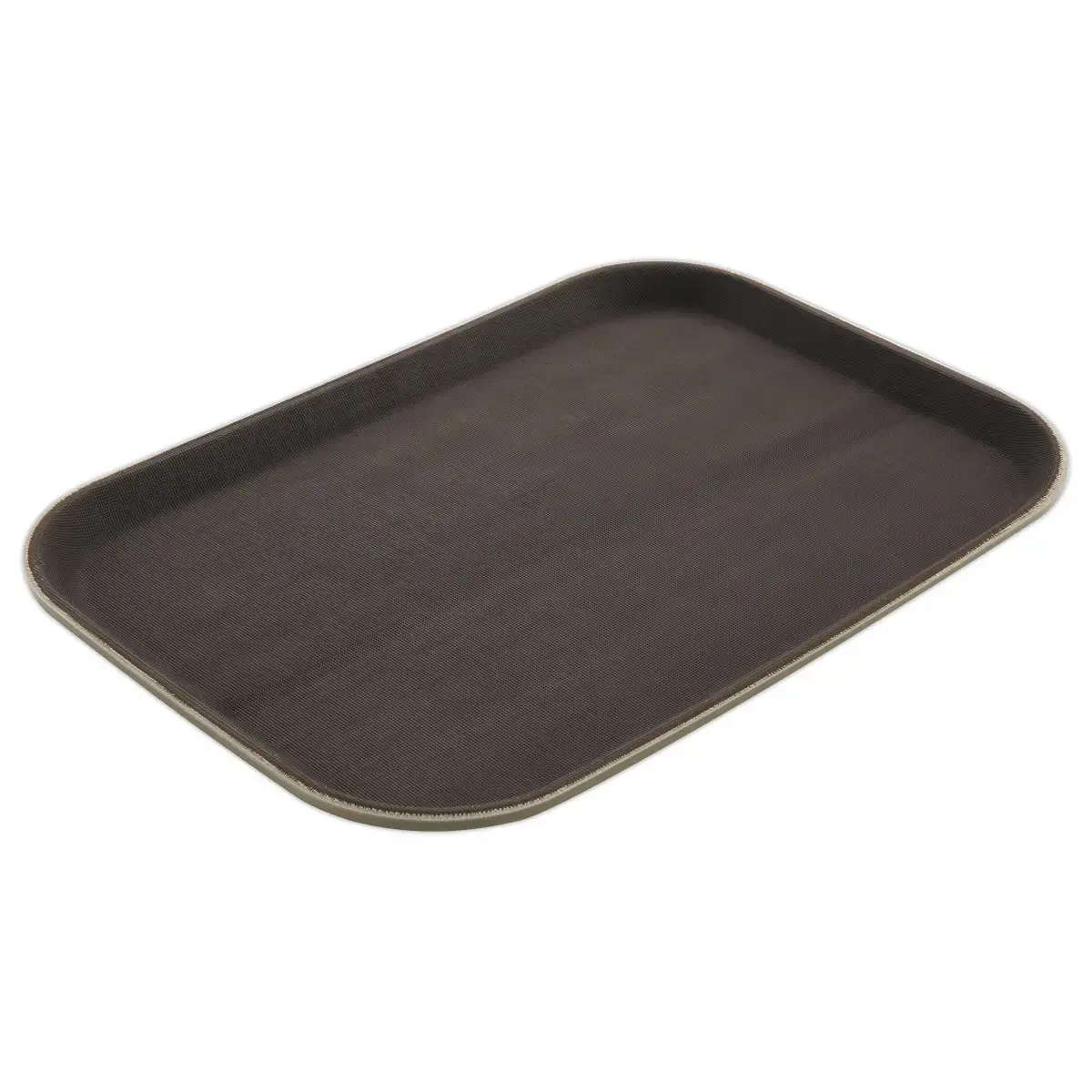 Plateau de service rectangulaire - 35 x 25 cm - Marron