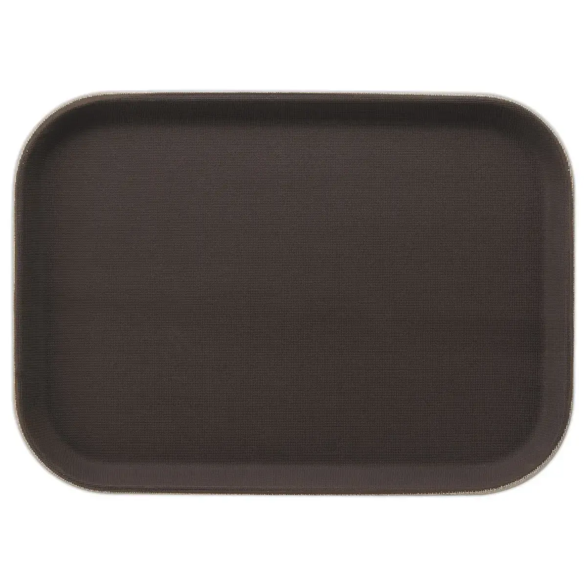Plateau de service rectangulaire - 35 x 25 cm - Marron
