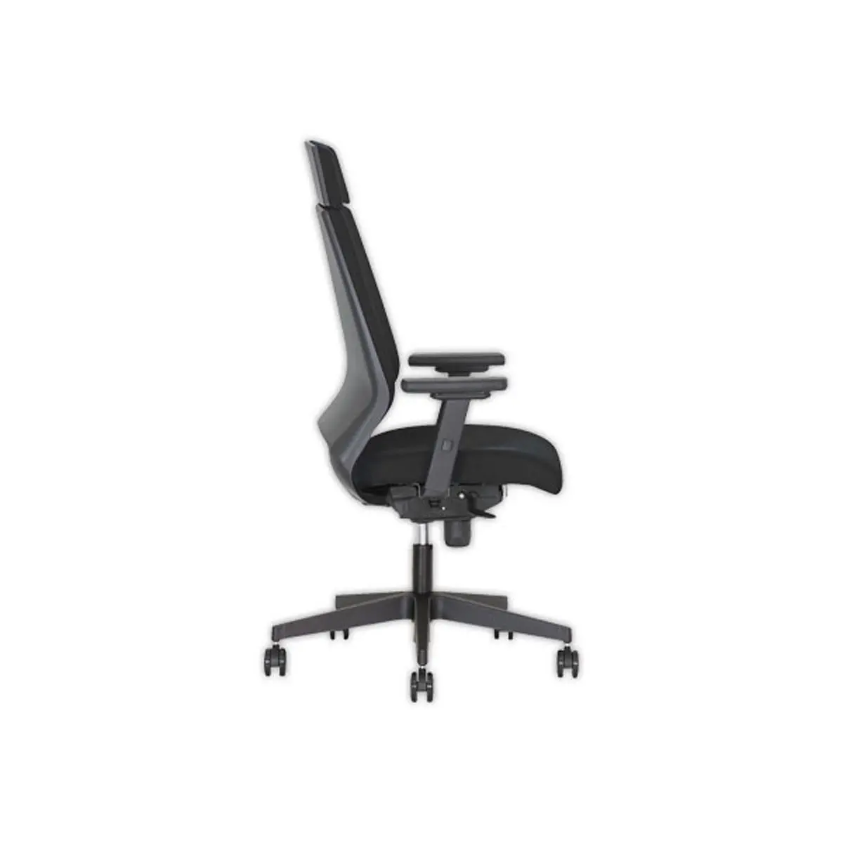 Fauteuil de bureau tapiss&eacute; Kenari avec accotoirs 2D - Mont&eacute; 