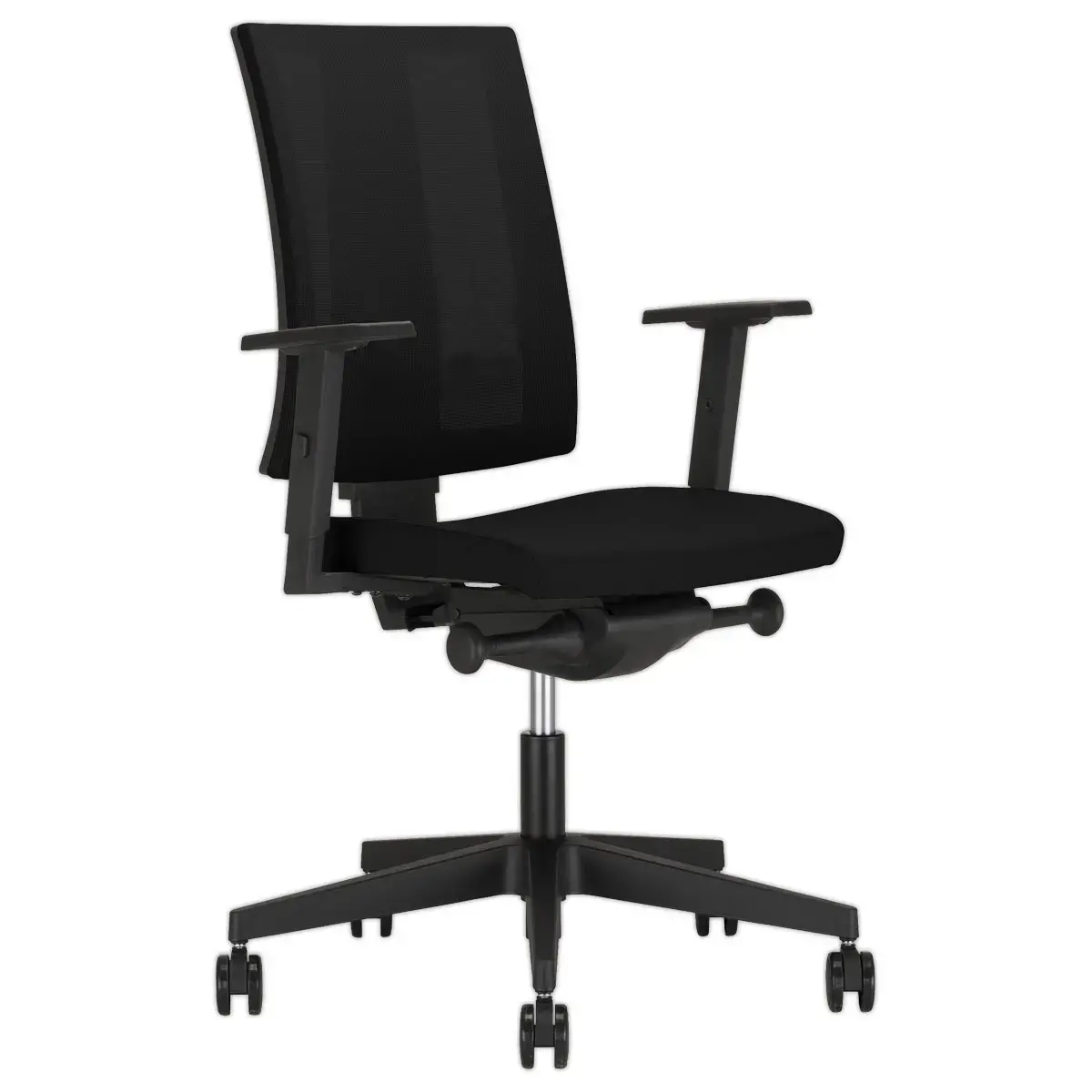 Si&egrave;ge de bureau synchrone Navigo - Noir et mesh -  Accotoirs 2D 