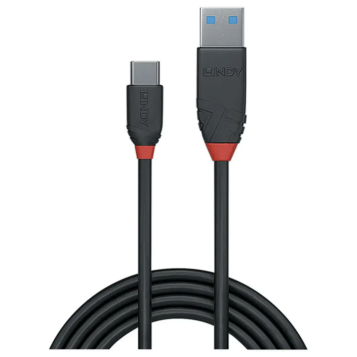C&acirc;ble USB Black Line 3.2 - Type A vers C - 10Gbit/s - 1.5m - LINDY 