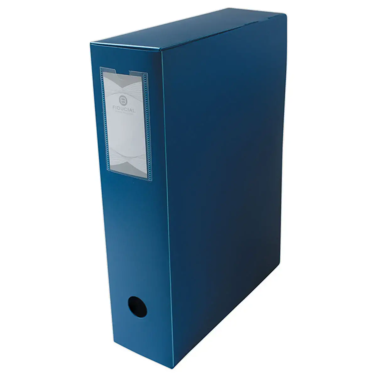 Boîte de classement en polypropylène opaque- Dos 8 cm - bleu - FIDUCIAL