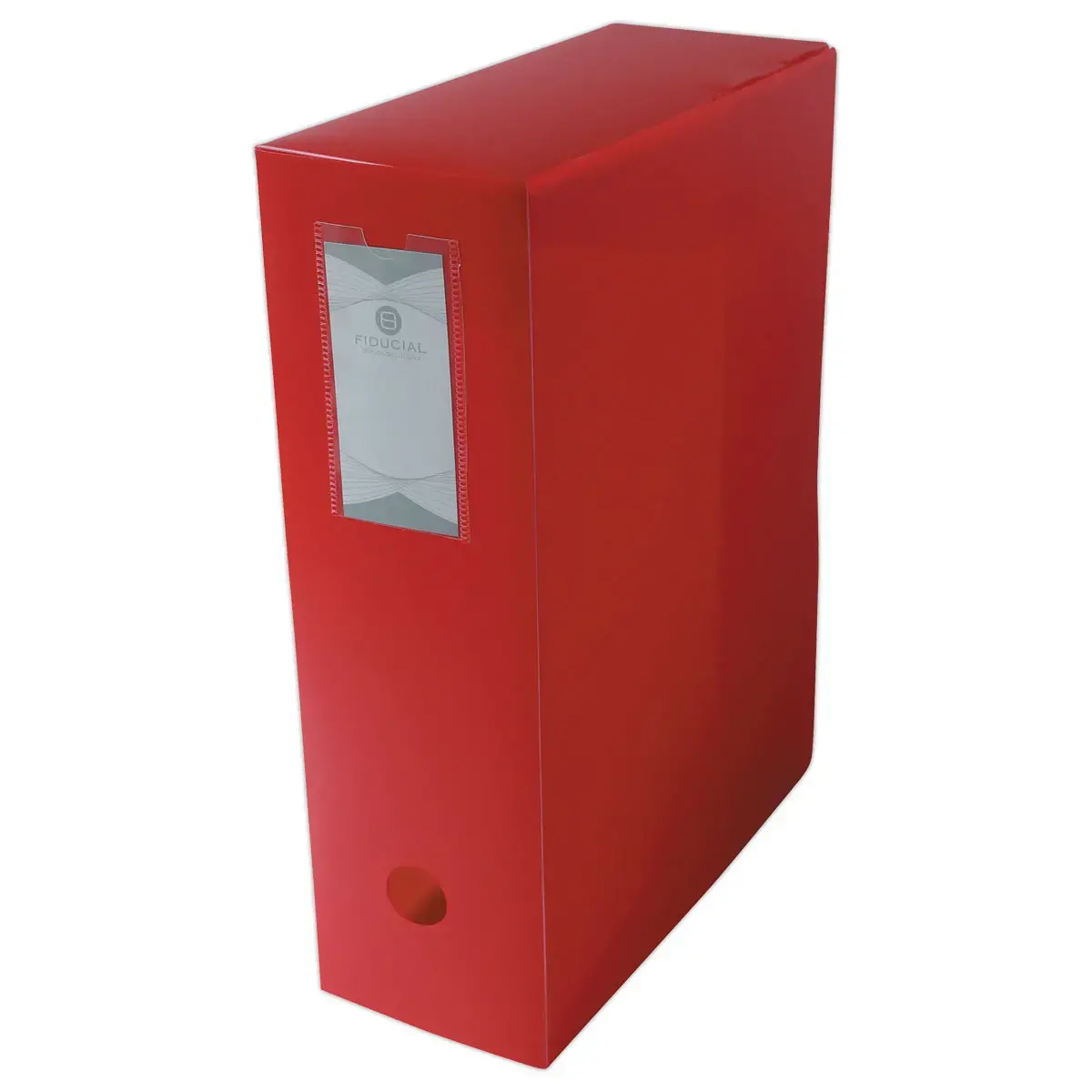 Boîte de classement en polypropylène opaque- Dos 10 cm - rouge - FIDUCIAL