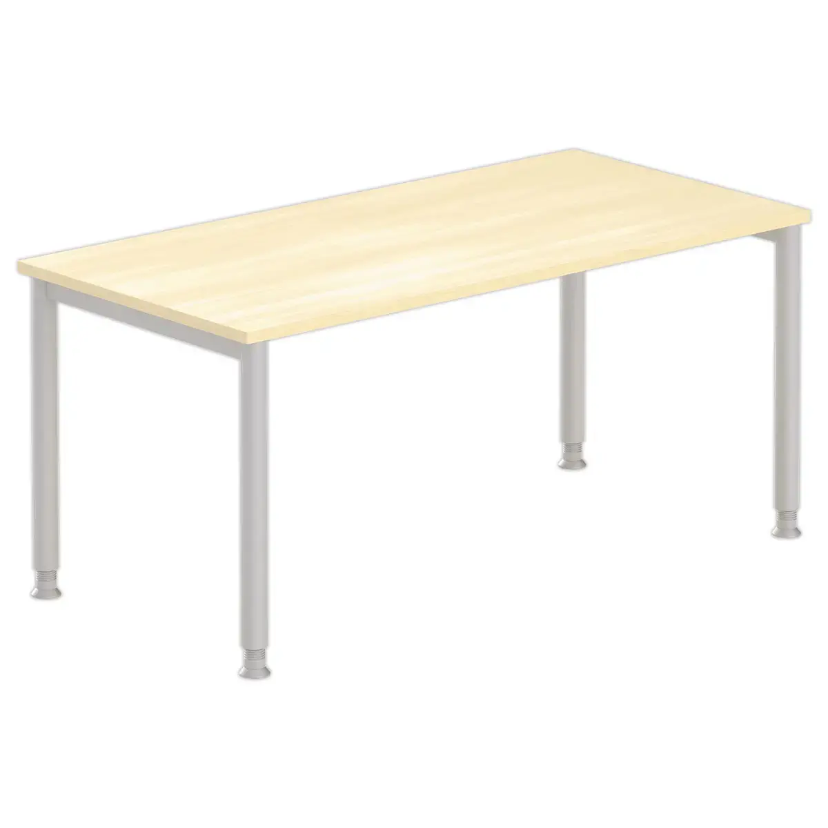 Table140 x 80 hêtre - pieds aluminium