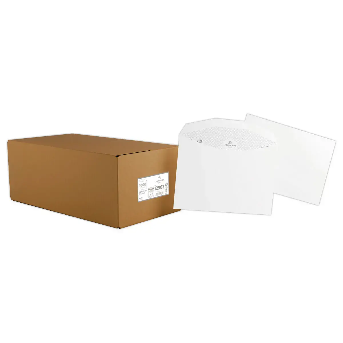 500 Enveloppes mise sous pli automatique- gommées - 162x229 mm