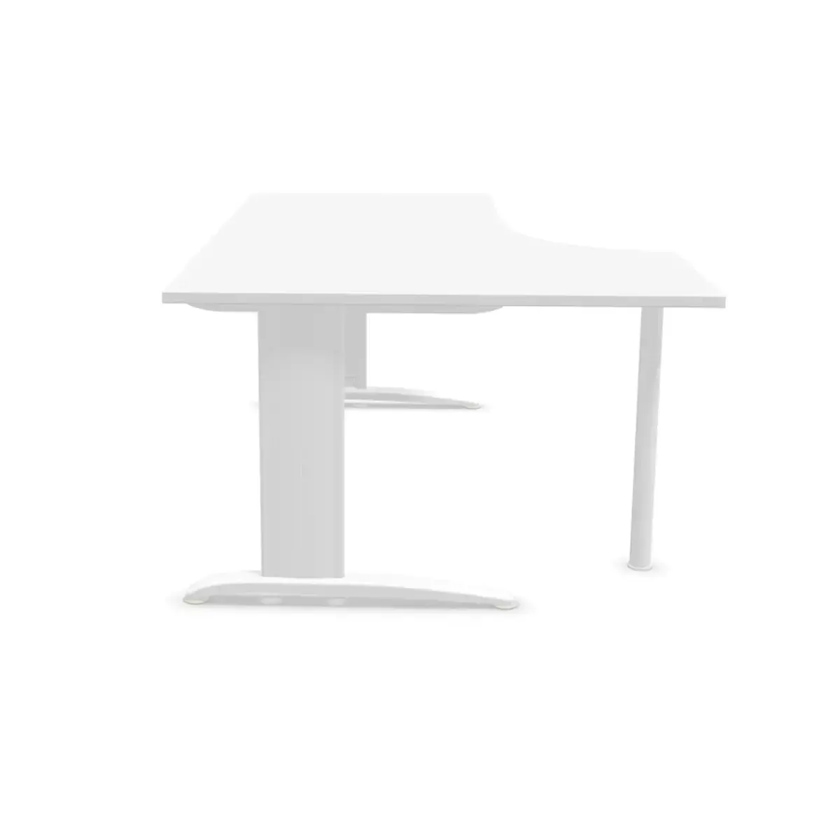 Bureau BUENOS AIRES compact retour à blanc/blanc, L180