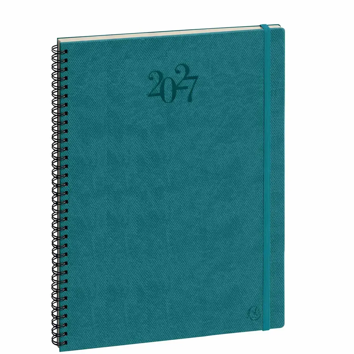 Agenda semainier  Swan - 21x29,7cm - Bleu p&eacute;trole - Janvier &agrave; d&eacute;cembre - EXACOMPTA 