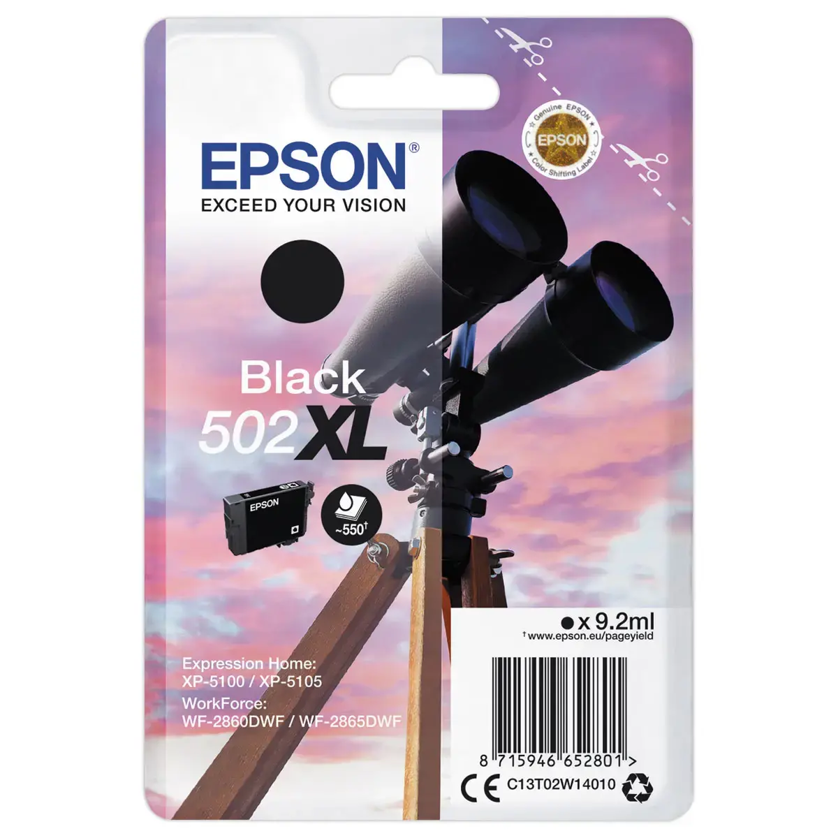 Cartouche Epson 502XL noire