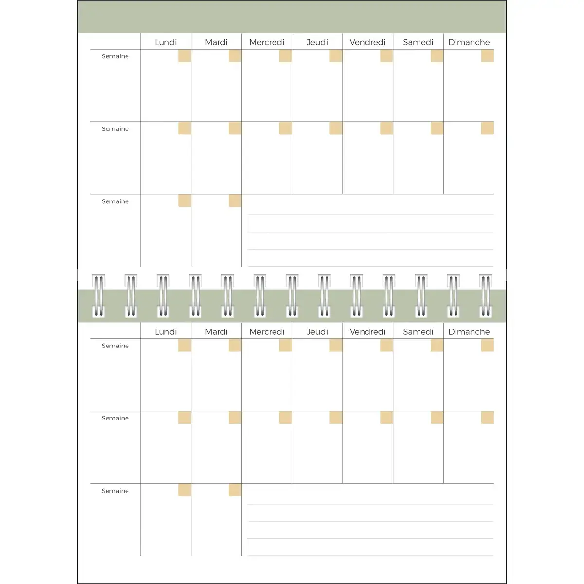 Agenda hebdomadaire Quovadis - 17x12cm