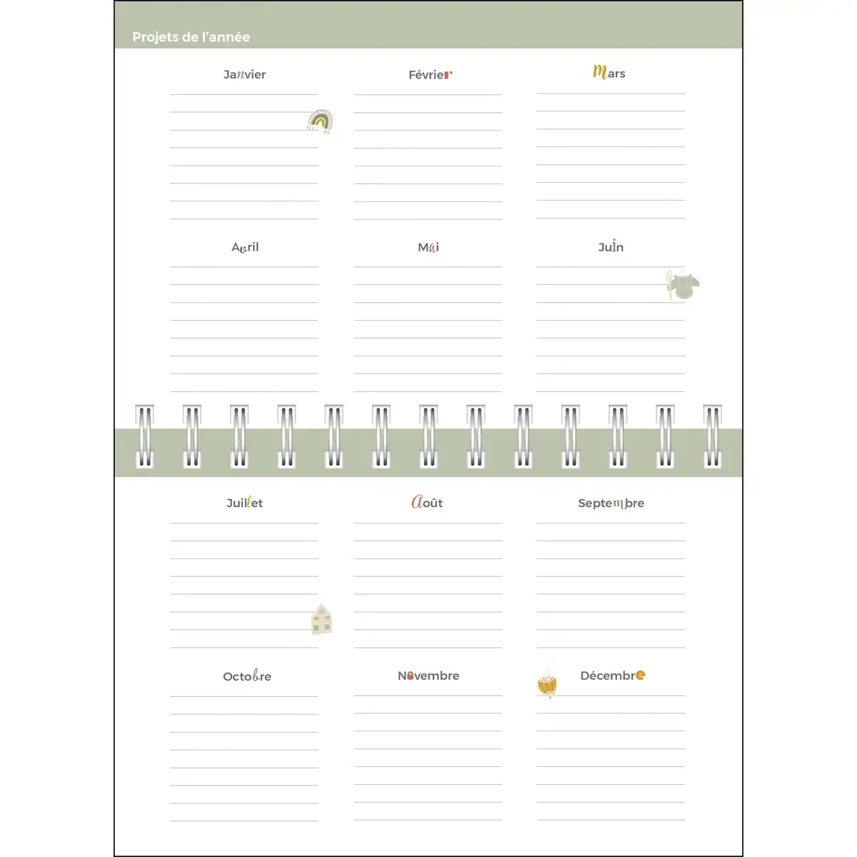 Agenda hebdomadaire Quovadis - 17x12cm