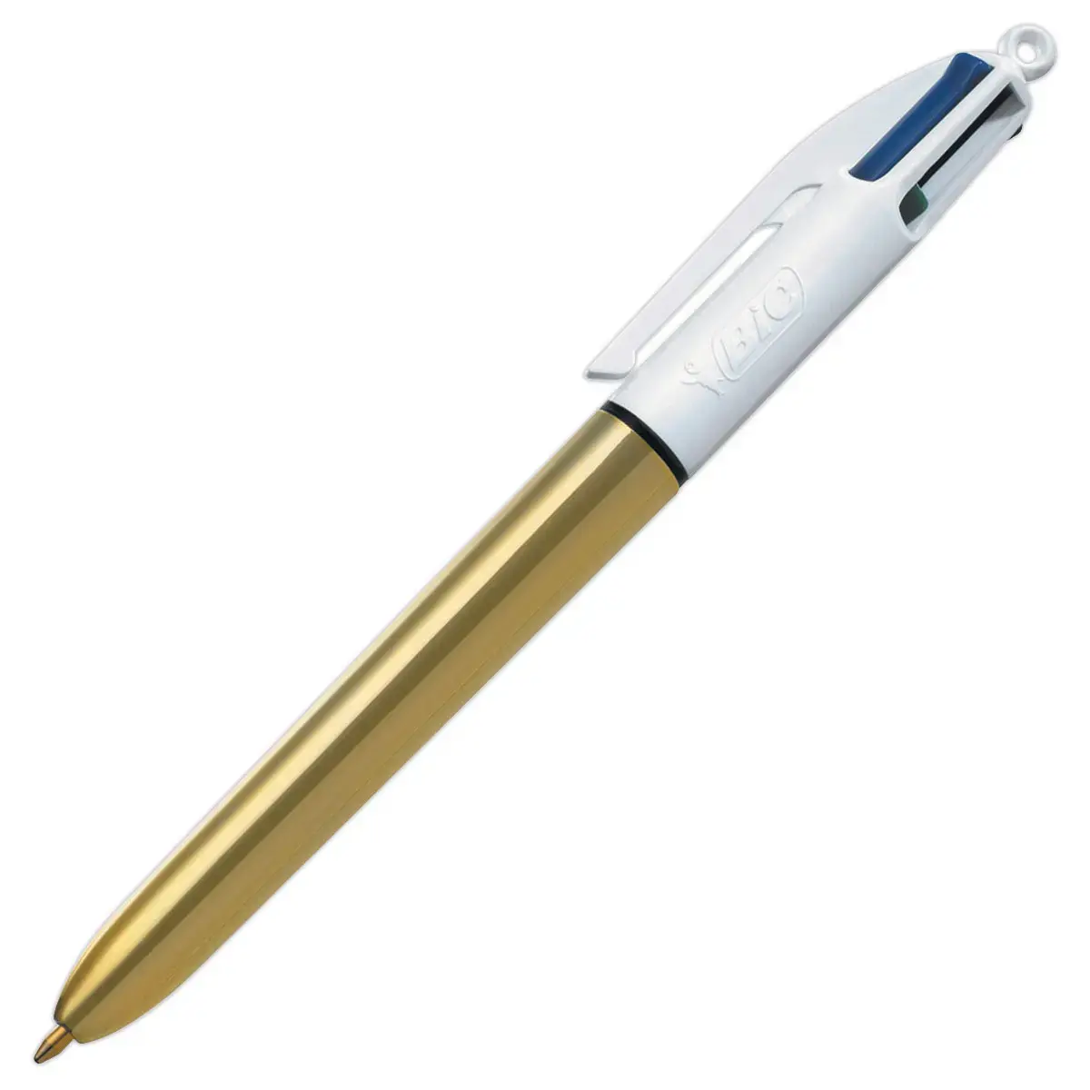 Stylo bille 4 couleurs - Corps Shine Or - BIC 