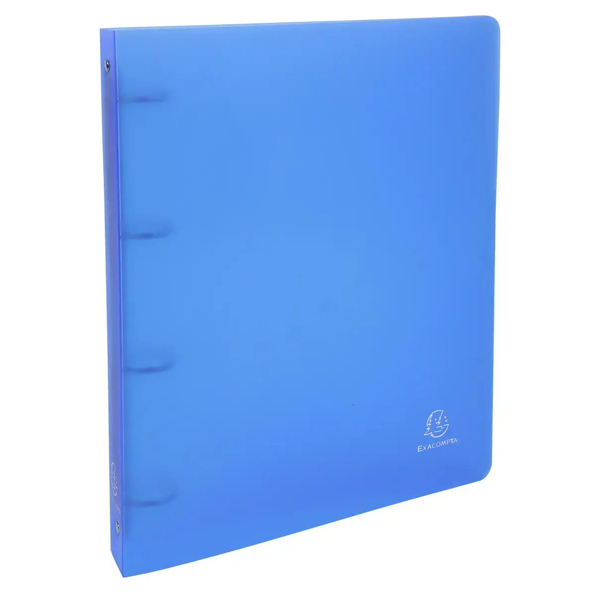 Classeur polypropyl&egrave;ne chromaline A4 - 4 anneaux - Bleu clair - Exacompta 