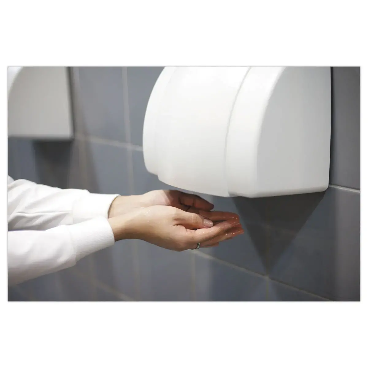 S&egrave;che-mains CX550 Inox Blanc 304 
