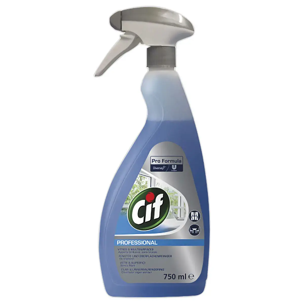 Vaporisateur 750 ml CIF Nettoyant vitres et surfaces pro