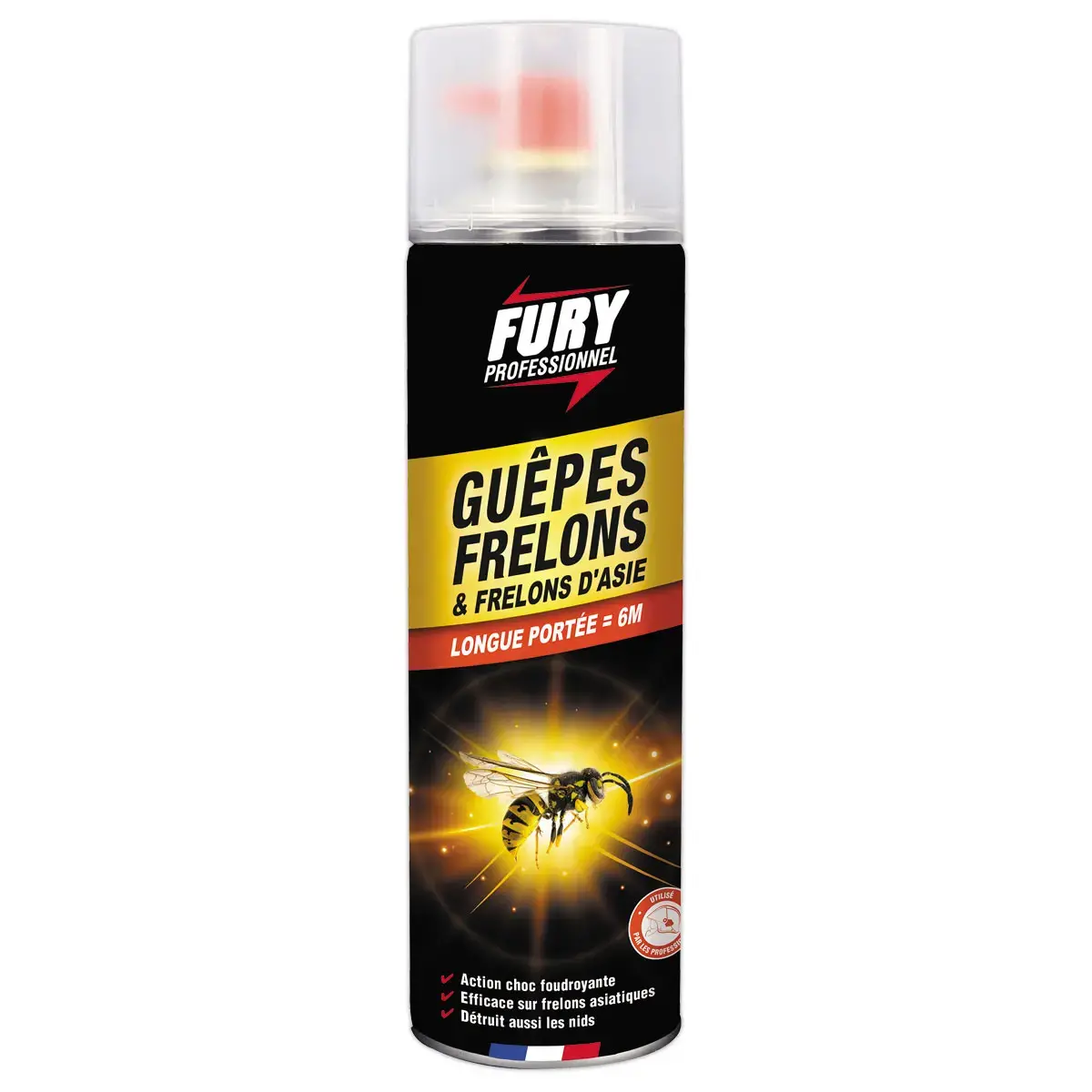 Aérosol 500 ml Anti guêpes frelons fury