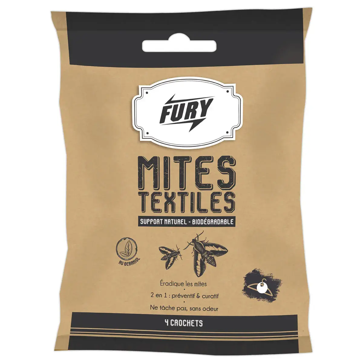 Crochets anti-mites textiles - FURY