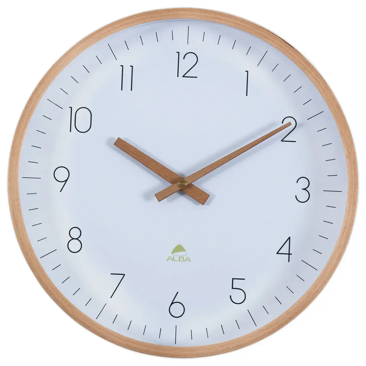 Horloge murale 30 cm cadran bois 