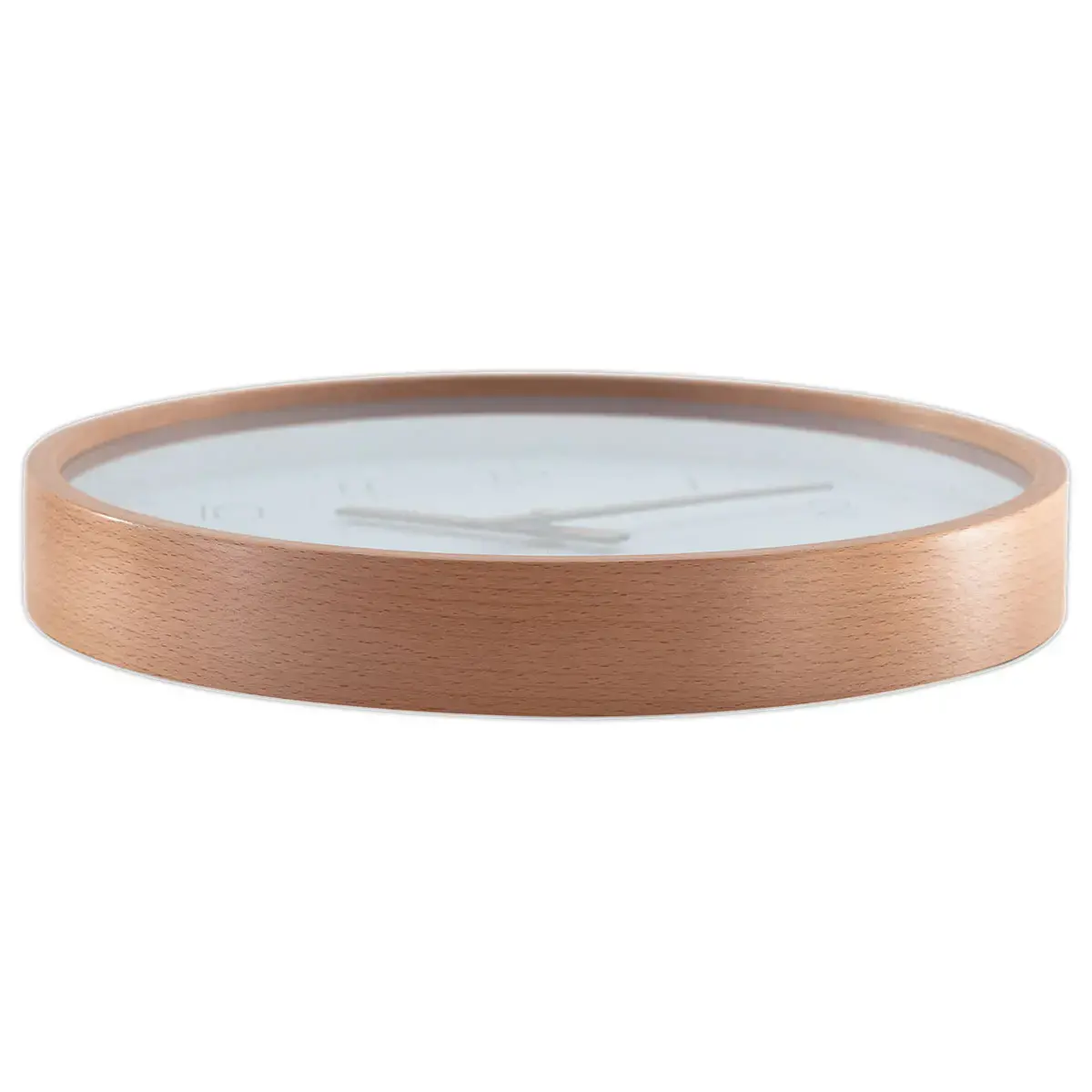 Horloge murale 30 cm cadran bois 