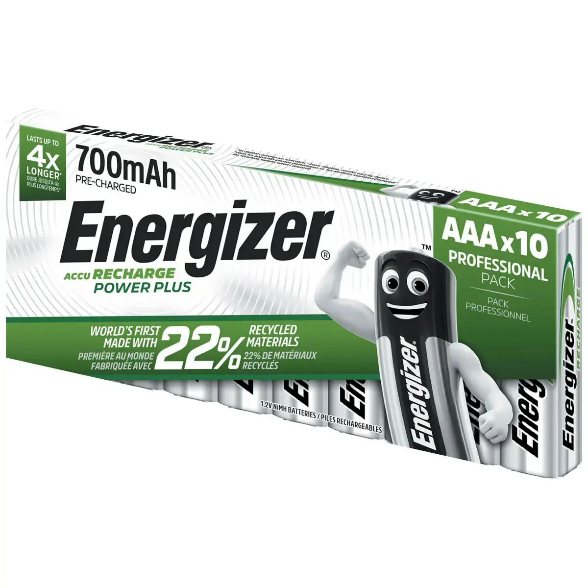 10 Piles rechargeables HR3 (AAA) - ENERGIZER 