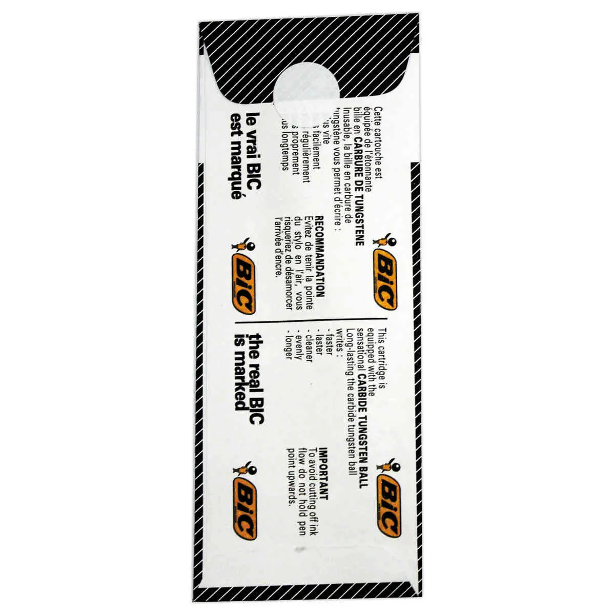 Recharge pour stylo 4 couleurs - noir - BIC
