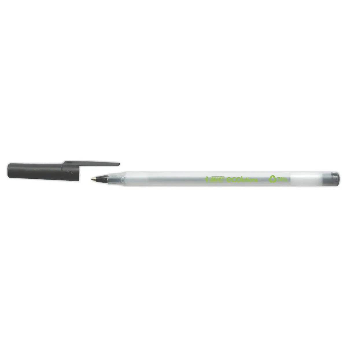 Stylo bille Round Stic ECOlutions - Pointe moyenne - Noir - BIC
