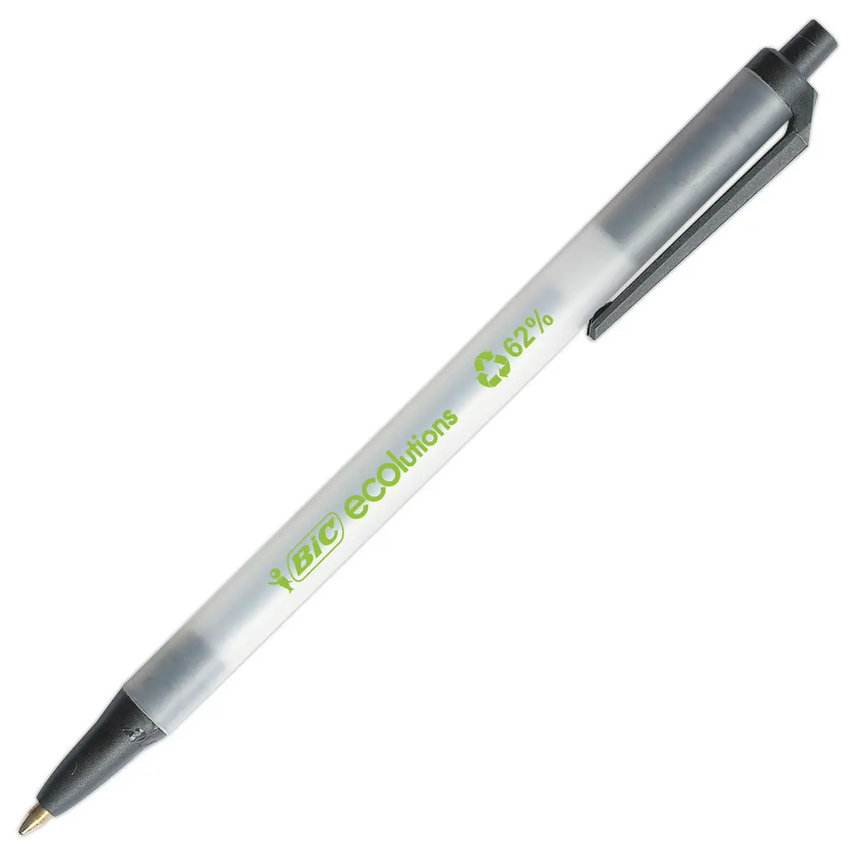 50 Stylos bille rétractables Click Stic Ecolutions - noir - BIC