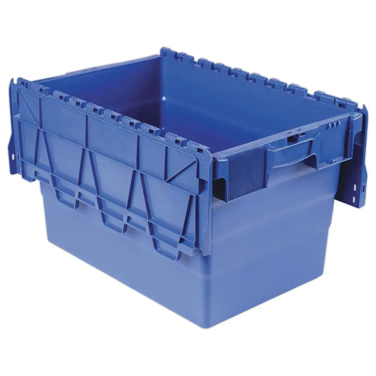 Bac navette gerbable 64 litres bleu