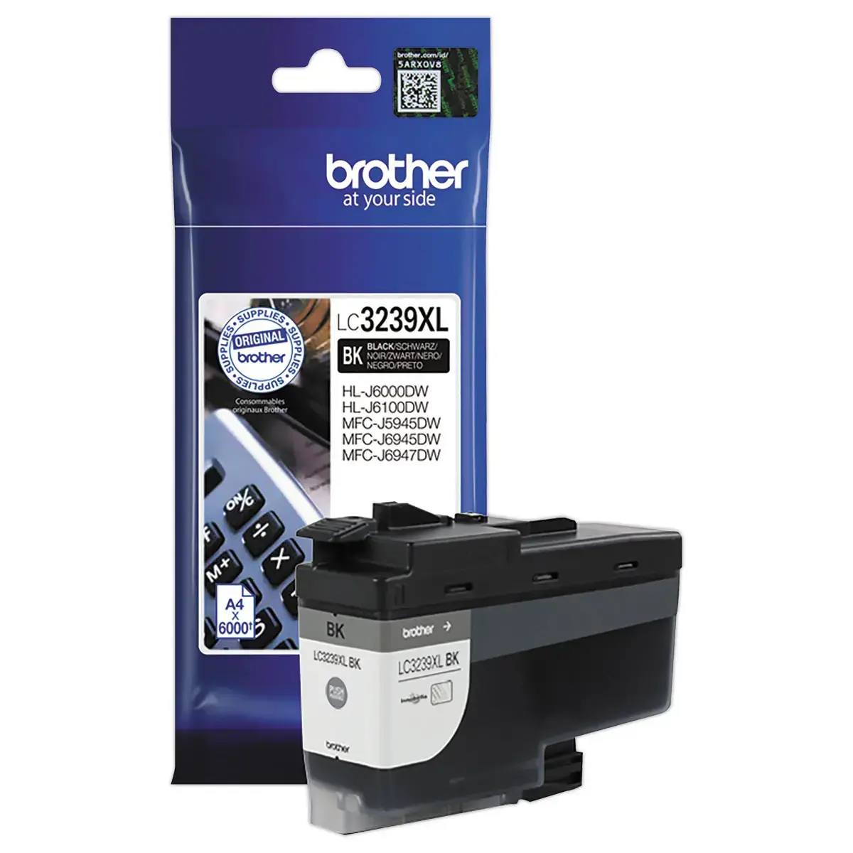 Cartouche BROTHER LC3239 noire tr&egrave;s haute capacit&eacute; 