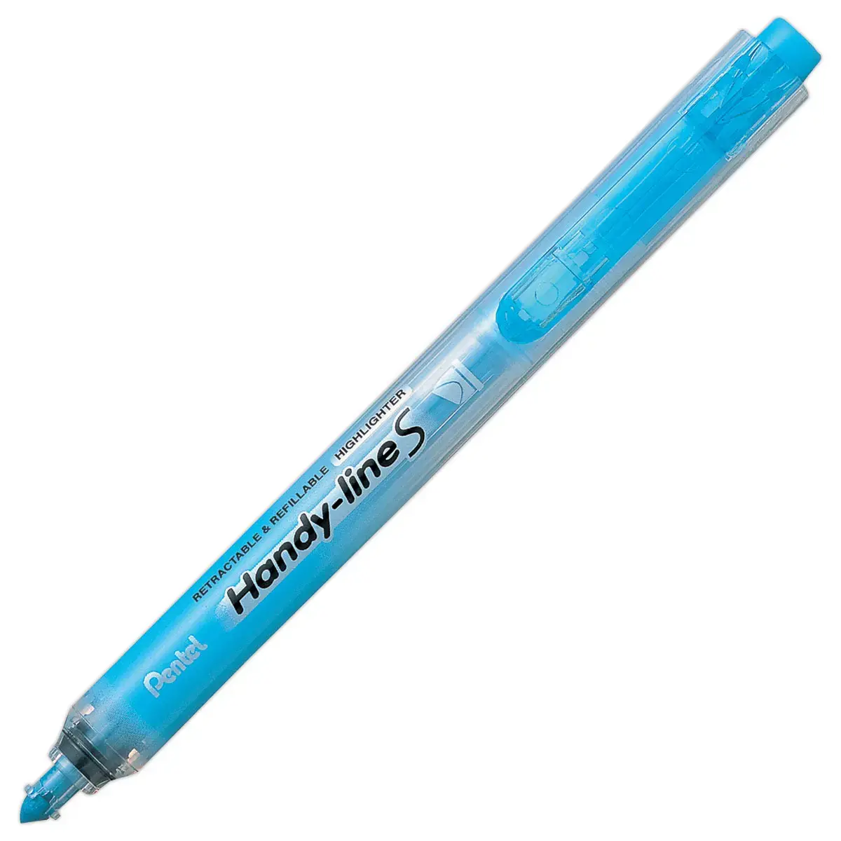 Surligneur rétractable - pointe biseautée - bleu - PENTEL