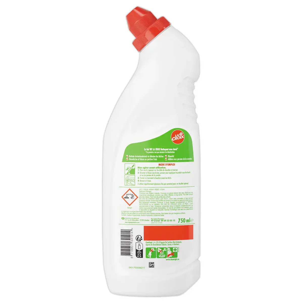 Gel WC 3 en 1 avec Javel - 750 ml - La Croix
