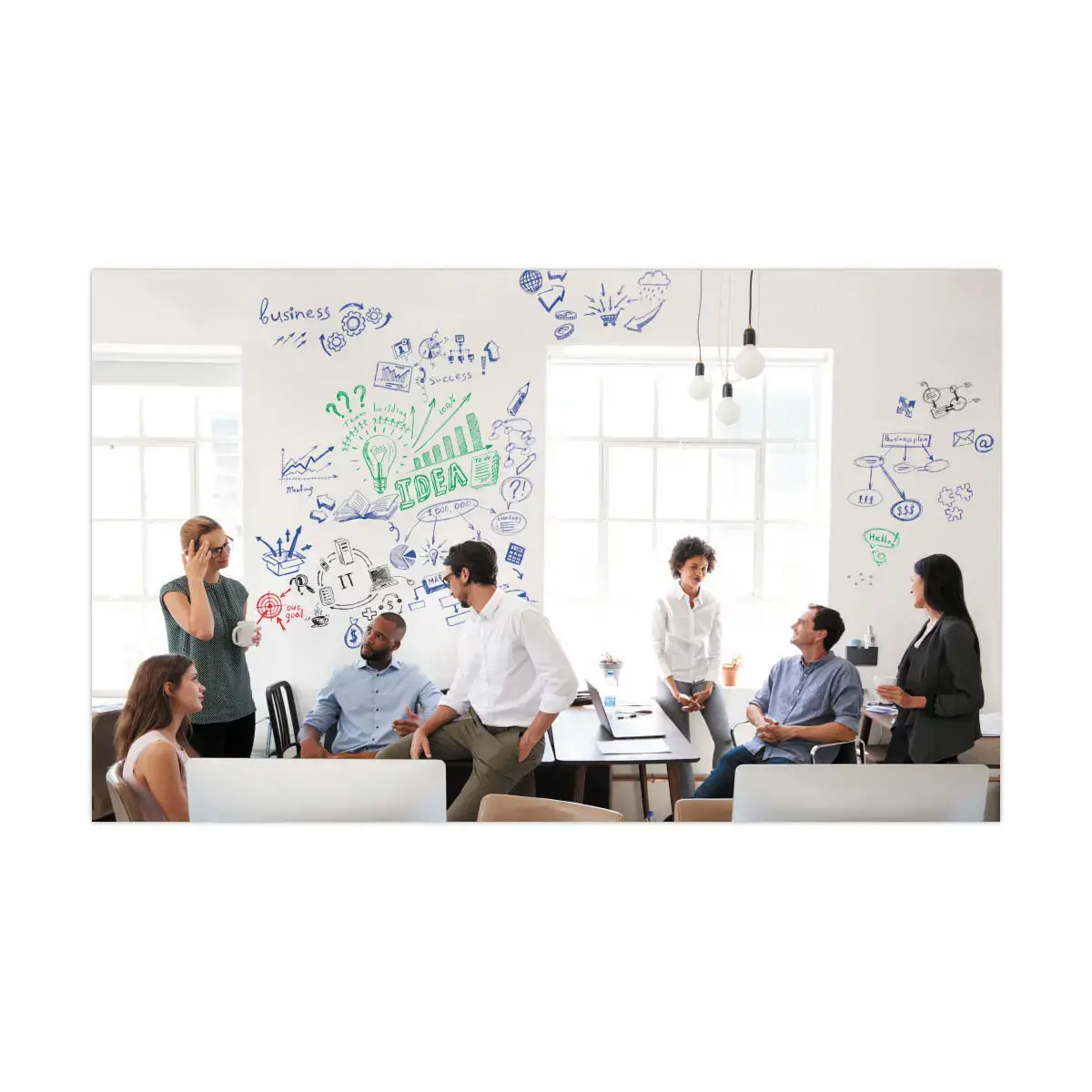Rouleau de tableau blanc Wrap Up - Surface magnétique - 101 x 150 cm - LEGAMASTER