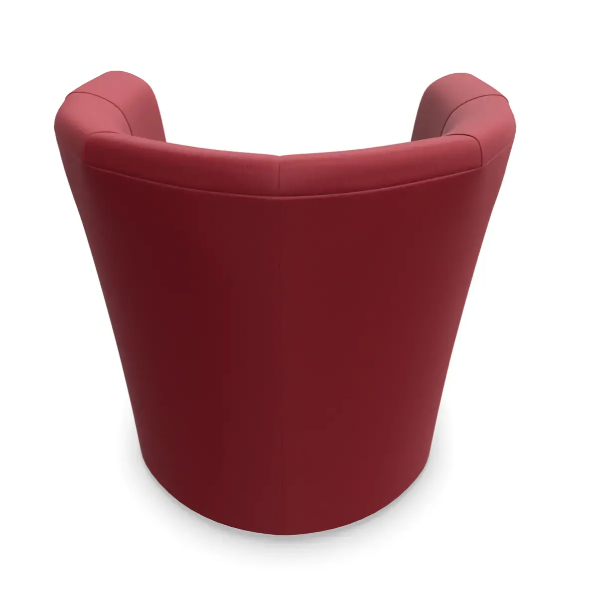 Siège une place simili cuir rouge