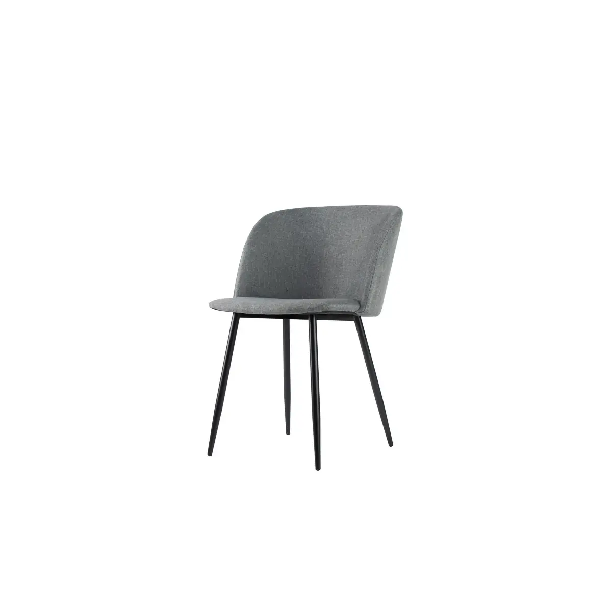 2 Fauteuils Must Pied noir assise grise montés