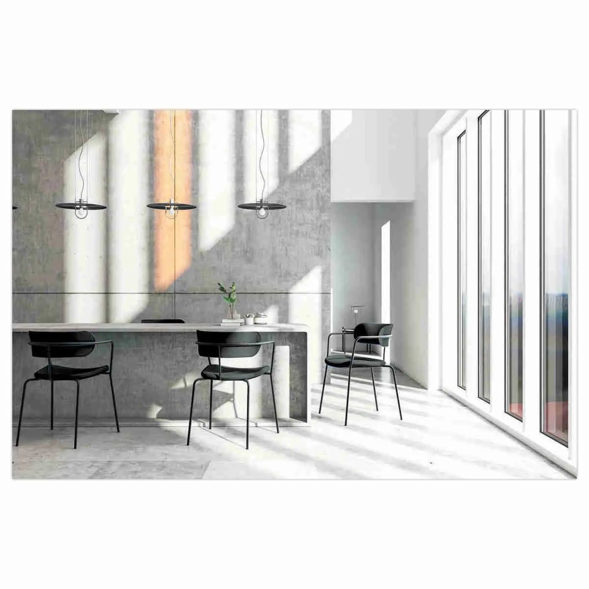 2 Chaises bistro pieds noirs assise noire montées
