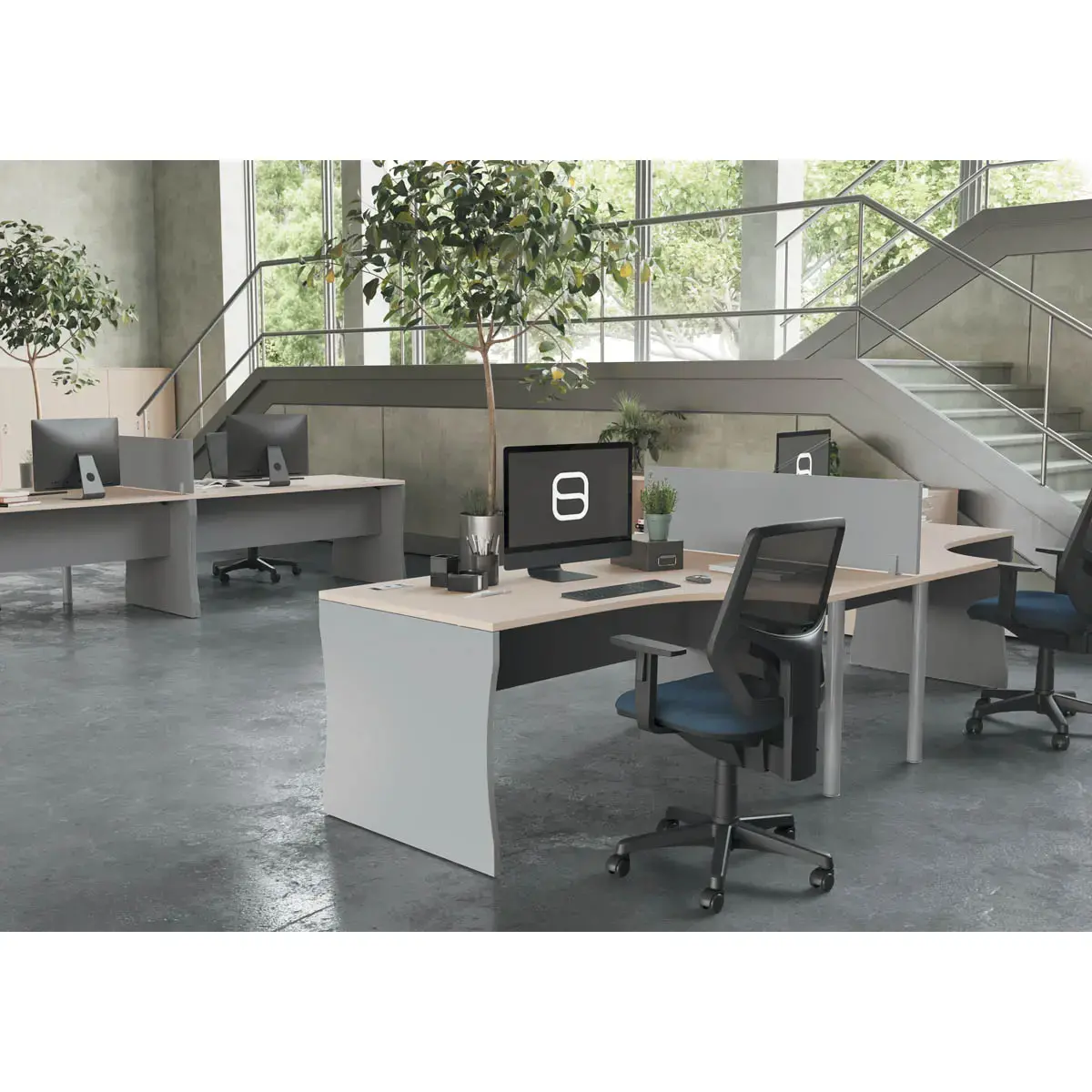 Bureau BUDAPEST 120 x 80 acacia clair