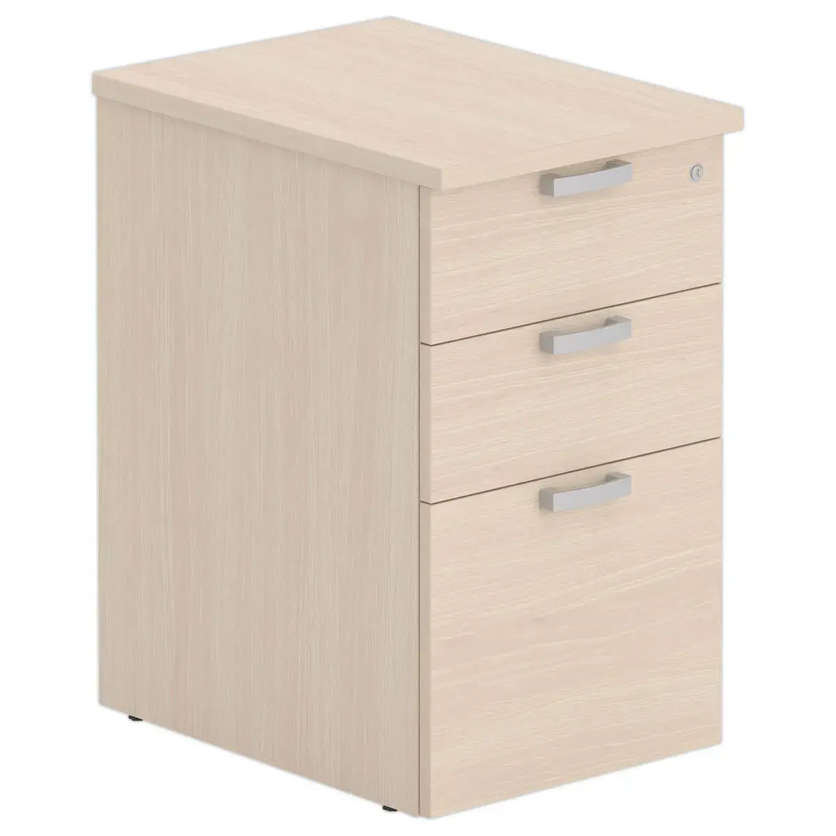 Caisson de bureau 3 tiroirs - Acacia clair