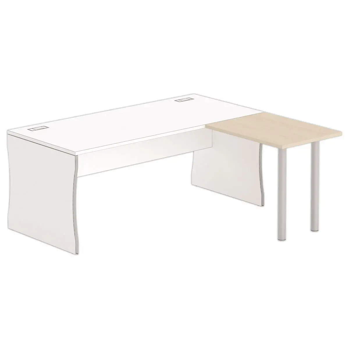 Retour BUDAPEST et BUENOS AIRES 80 x 60  acacia clair - pieds alu 