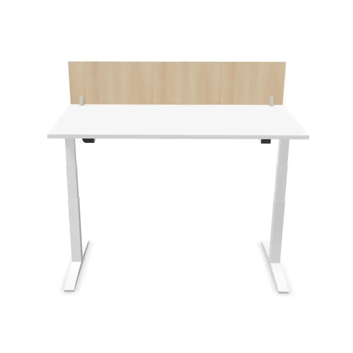 Cloisonnette pour bureau L. 160 acaciaclair/alu