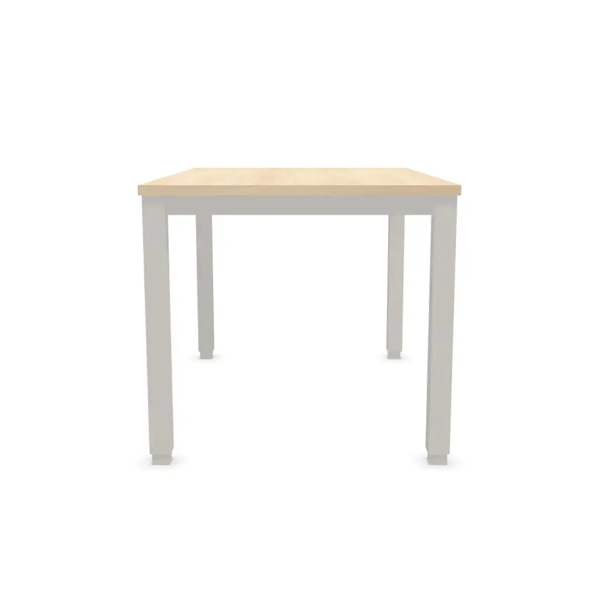 Bureau BRUXELLES 120 x 80 acacia - pieds aluminium