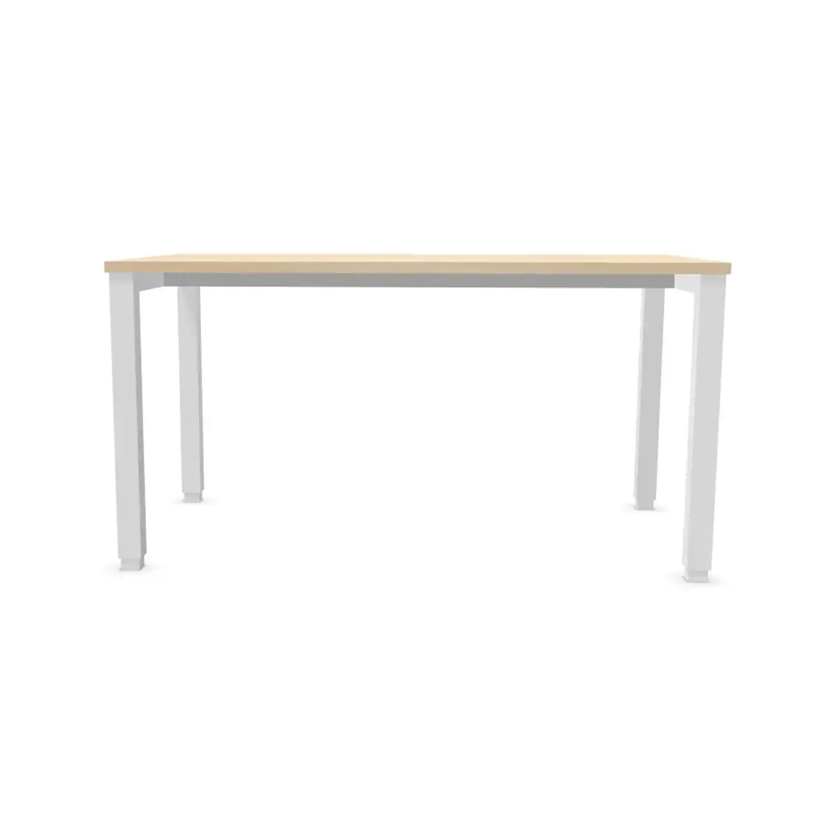 Bureau BRUXELLES 140 x 80 acacia - pieds blancs