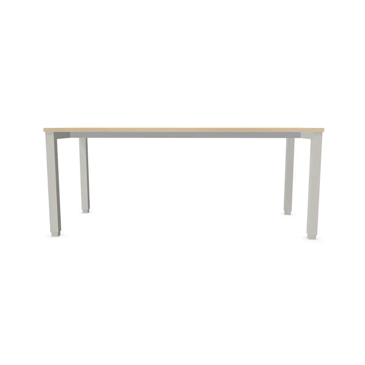 Bureau BRUXELLES 180 x 80 acacia - pieds  aluminium 