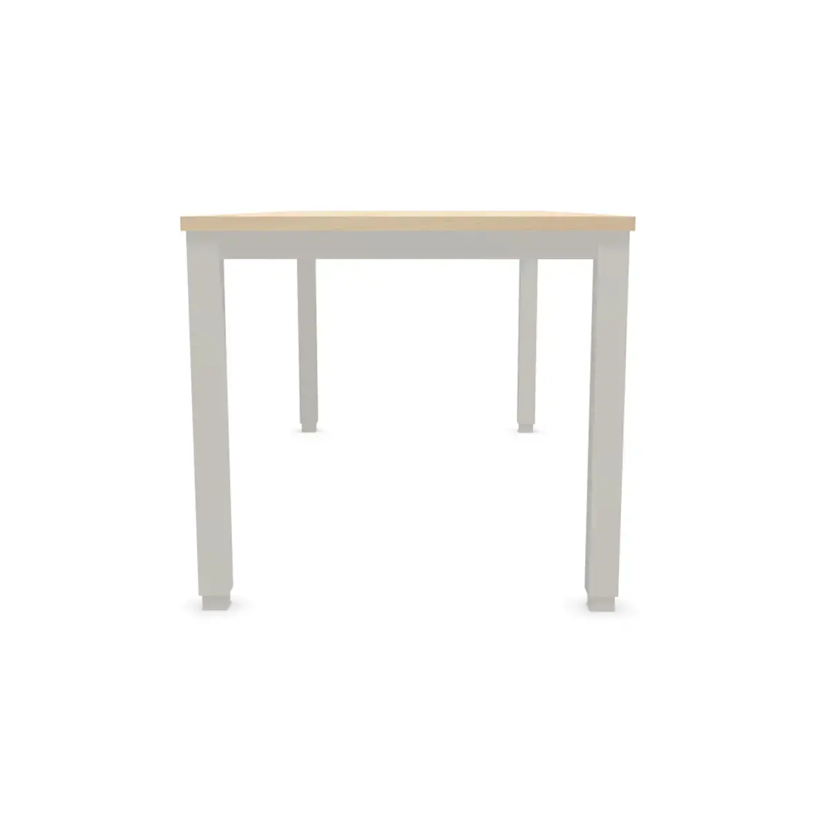Bureau BRUXELLES 180 x 80 acacia - pieds  aluminium 