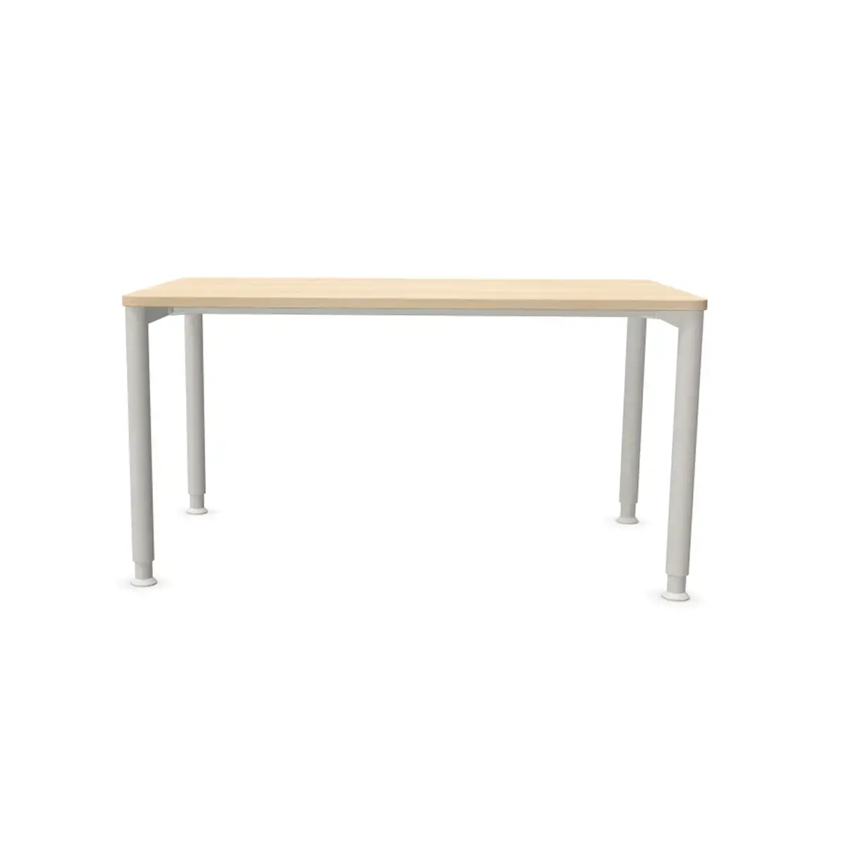Table140 x 80 acacia clair - pieds aluminium 